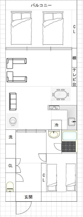 Higobashi Afp Apartment Osaka Bagian luar foto